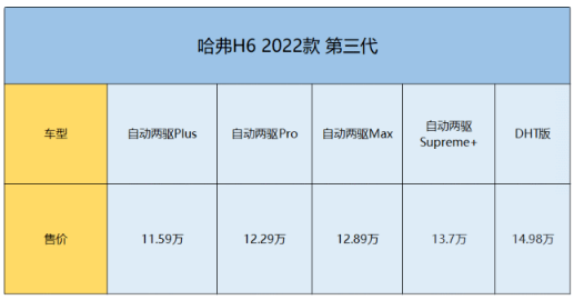 哈弗h6新款2022款价格，哈弗h6落地价全下来多少钱5902